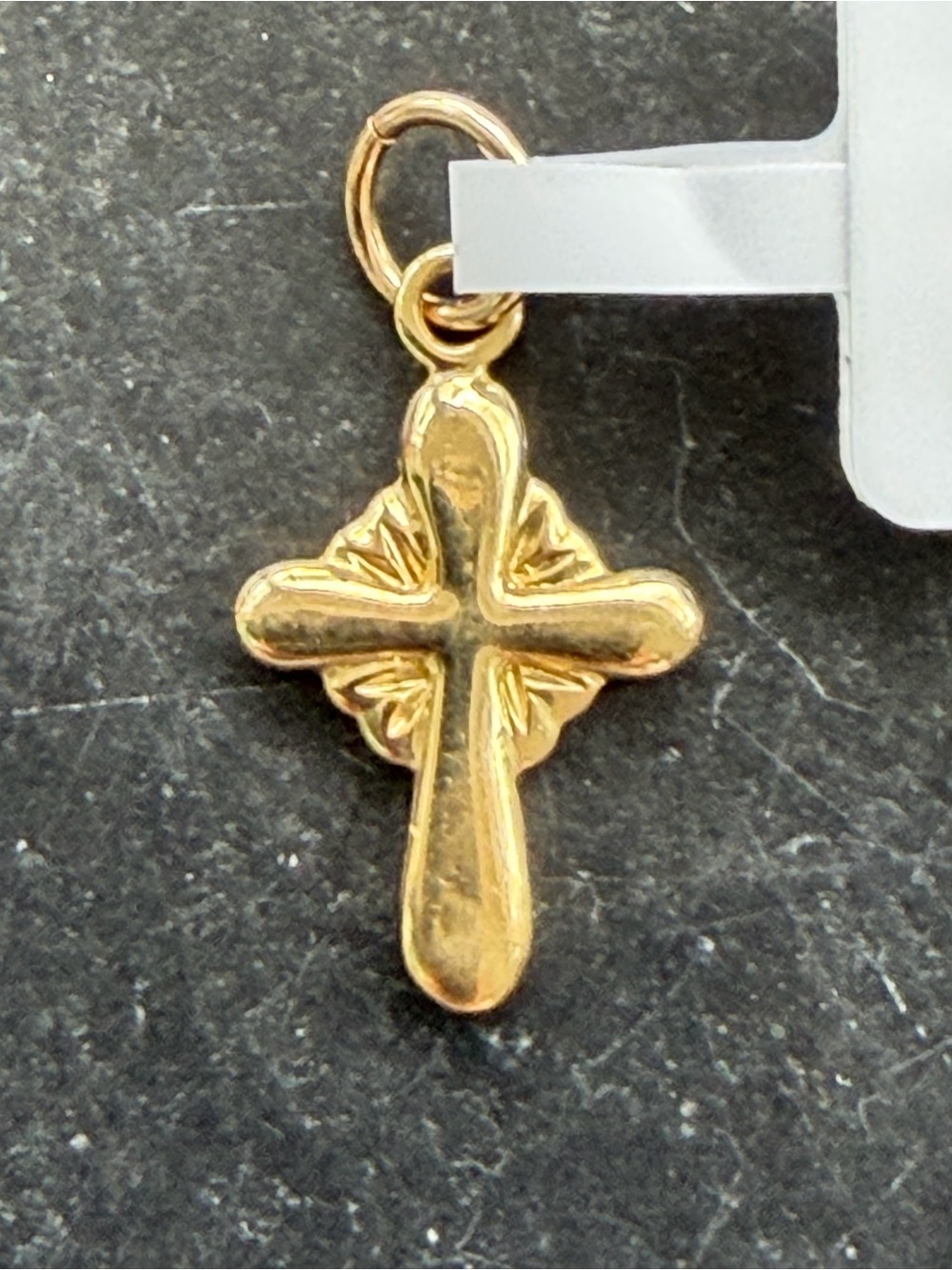 14kt Yellow Gold Cross Pendant Charm - Women Jewelry